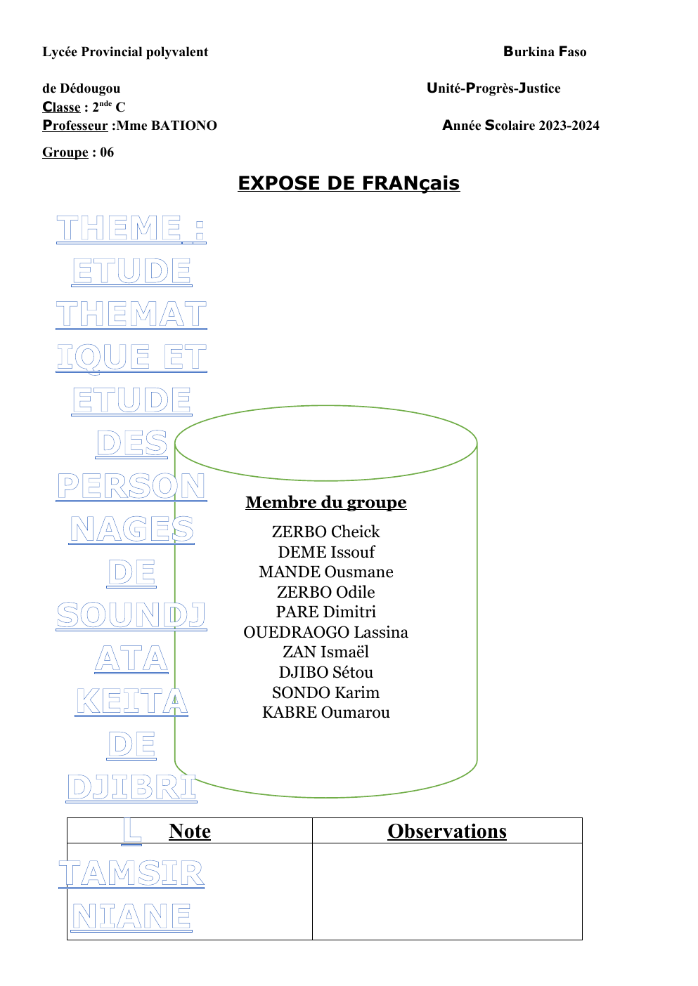 Prévisualisation du document EXPOSE DE FRANçais